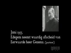 Edegem: Clerus, afscheid van pastoor Geuens in juni 1955.