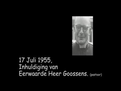 Edegem: Clerus, inhuldiging van pastoor Goossens op 17 juli 1955.