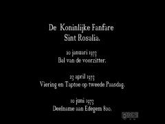 Edegem: Koninklijke Fanfare Sint Rosalia (6) festiviteiten, 1973