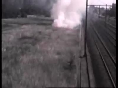 Lint: branden langs de spoorweg 1979