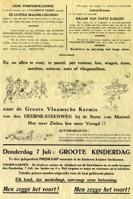 Mortsel: Vlaamse Kermis 1932 - Programmaboekje Hopsa-Sa - pagina 3 - programma