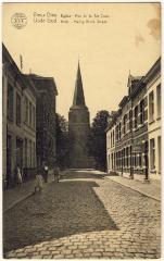 Mortsel: Heilig-Kruisstraat met Heilig-Kruiskerk