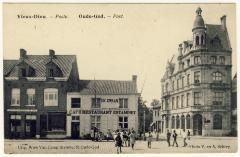 Mortsel: Postkaart - Mortsel Oude-God - Mechelsesteenweg - Café Restaurant Estaminet De Zwaan - Café De Kroon - Edegemsestraat - De Post